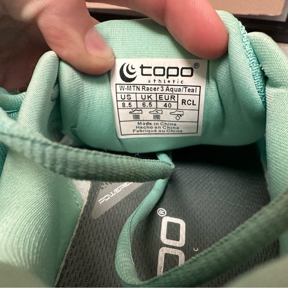 Topo MTN Racer 3 Women's size 8.5 trail runners teal - Picture 5 of 6